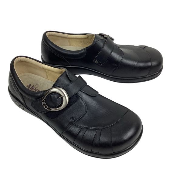 Alegria Khloe Black Nappa Leather Comfort Shoes - Picture 11 of 14
